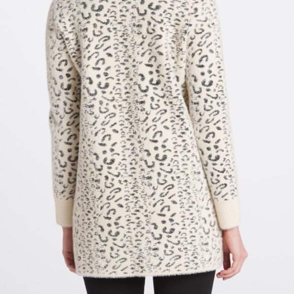 Evolution/ Wallie Fuzzy Open Cardigan- Leopard - Picture 4 of 6